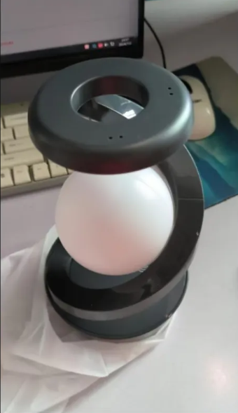 Rotating Moon Desk Lamp – 15W Wireless Charger & Sensor Control