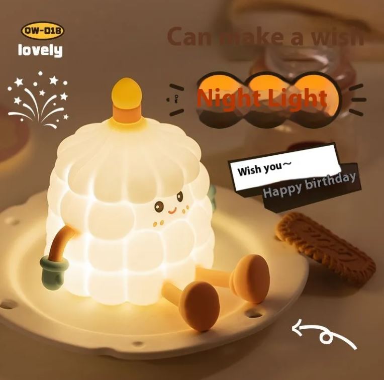 Creative LED Night Lamp – Soft Glow Bedside Light