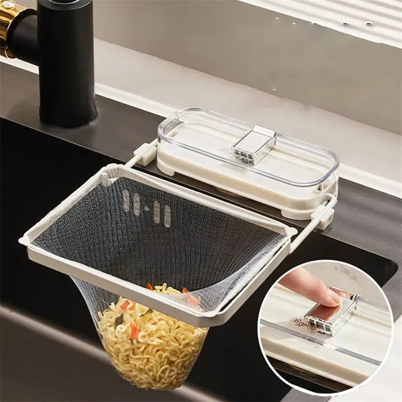 Kitchen Sink Filter Rack – Food Waste Strainer & Drain Organizer