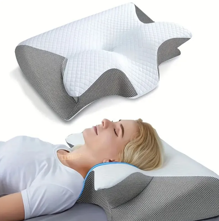 Memory Foam Cervical Support Pillow – Ergonomic Neck & Spine Alignment