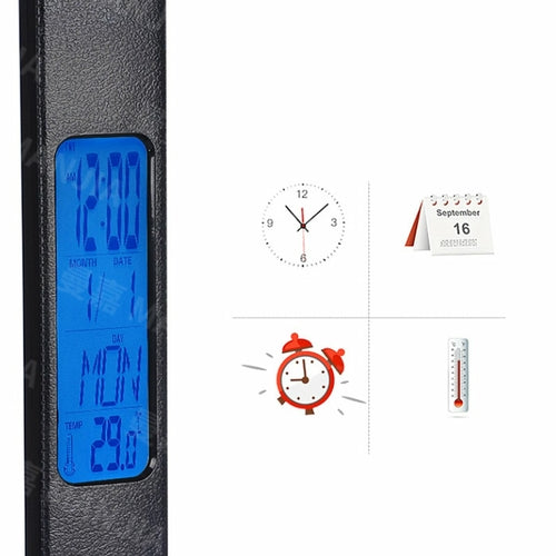 3-in-1 LED Desk Lamp – Wireless Phone Charger, Clock & Thermostat