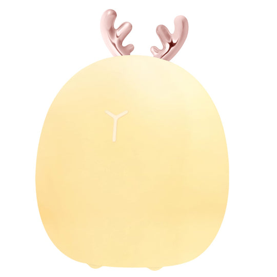 Baby Silicone Night Light – Cute Rabbit & Elk Touch & Clap Lamp