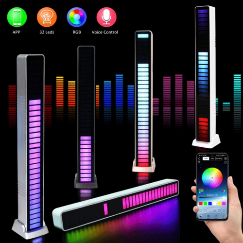 RGB LED Music Sync Atmosphere Light – Voice-Activated, App Control, USB-C