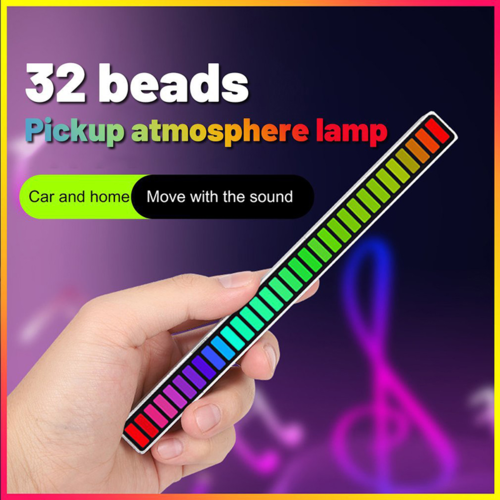 RGB LED Music Sync Atmosphere Light – Voice-Activated, App Control, USB-C