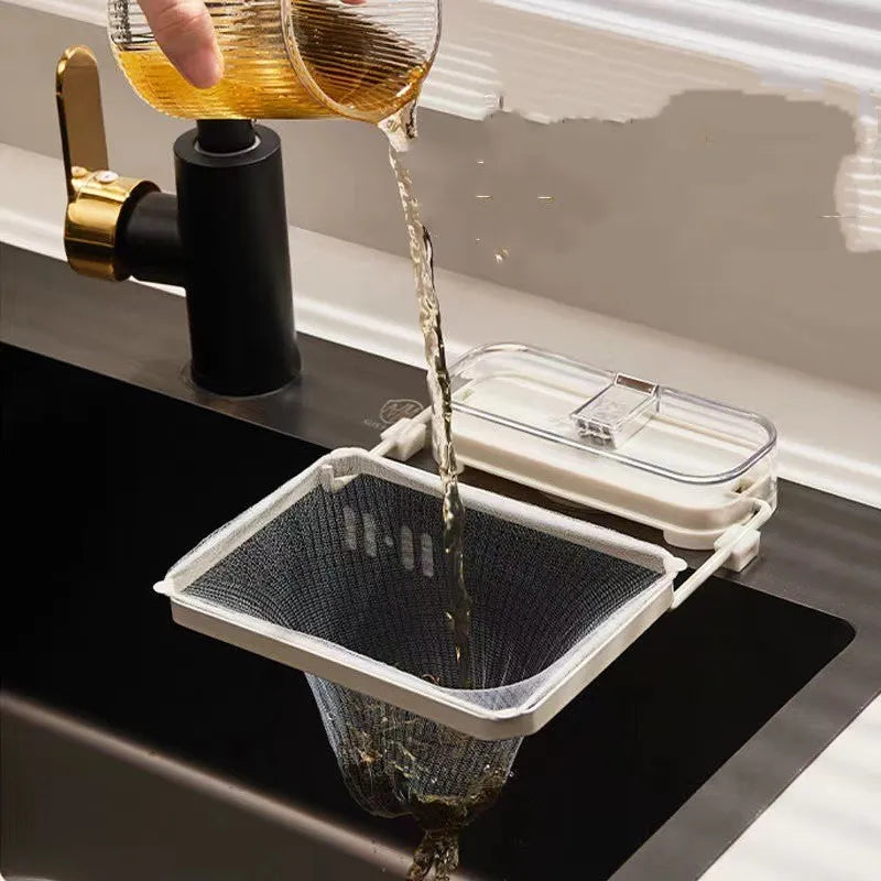 Kitchen Sink Filter Rack – Food Waste Strainer & Drain Organizer