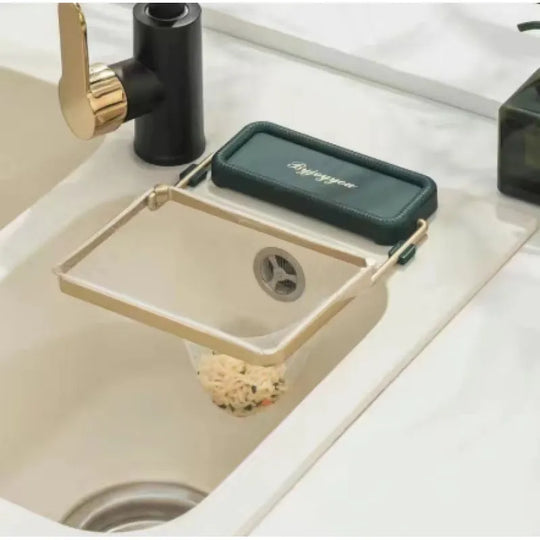 Kitchen Sink Filter Rack – Food Waste Strainer & Drain Organizer