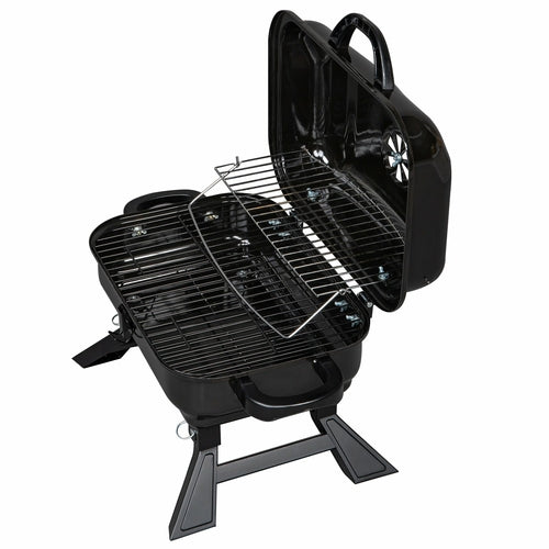 Portable Tabletop BBQ Charcoal Grill – Foldable, Serves 3–4, Heat-Resistant