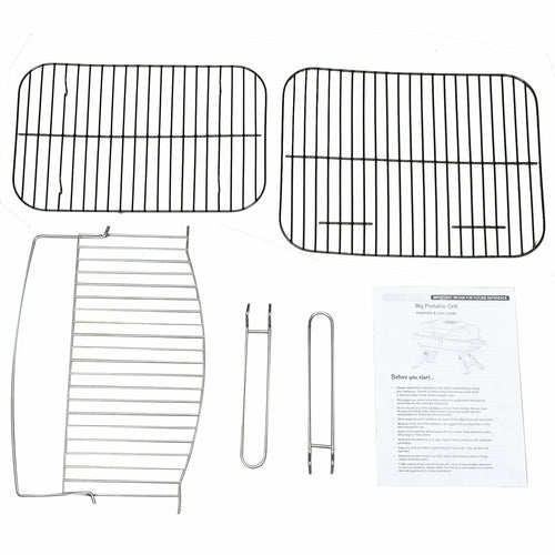 Portable Tabletop BBQ Charcoal Grill – Foldable, Serves 3–4, Heat-Resistant